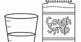 Cough Syrup Coloring Pages Template sketch template