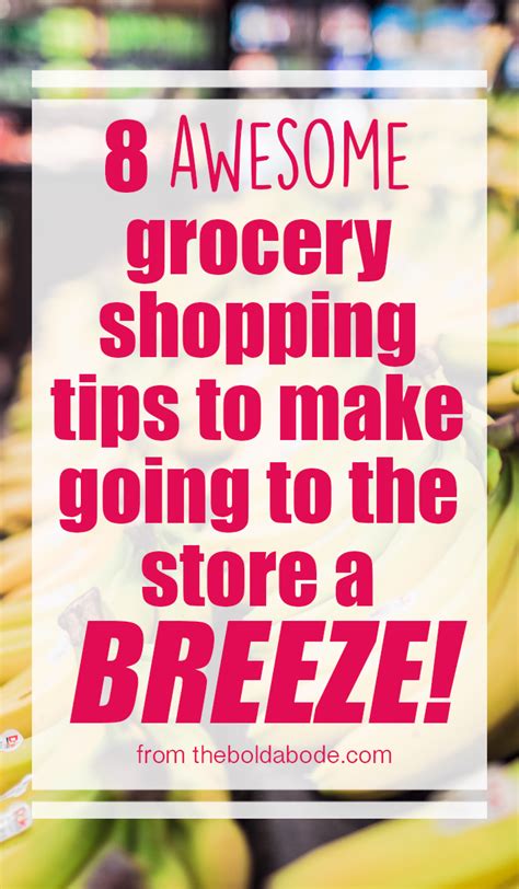 awesome grocery shopping tips   trips   store  breeze