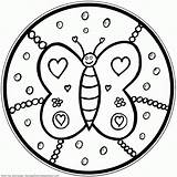 Coloring Mandala Pages Butterfly Mandalas Kids Library Clipart sketch template