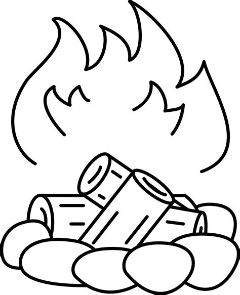 bonfire drawing  getdrawings