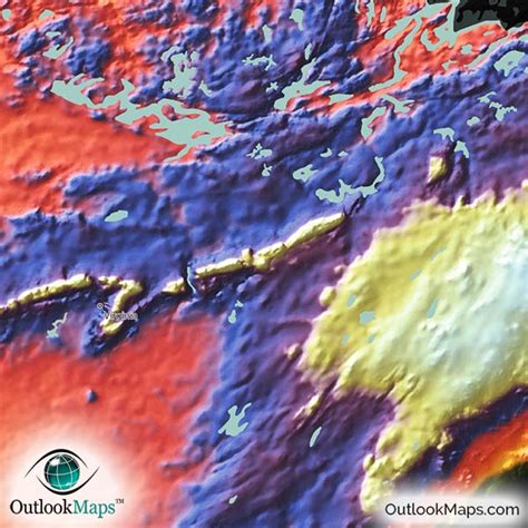 Colorful Minnesota Topography Map 3d Physical Terrain