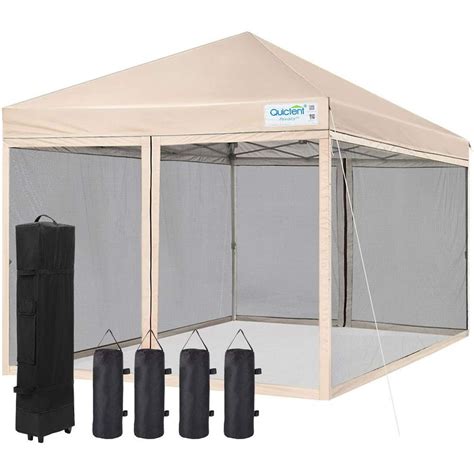 quictent  ez pop  canopy  netting screen house tent mesh side walls  roller bag