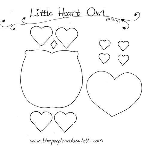 images  printable owl template pattern valentine owl craft