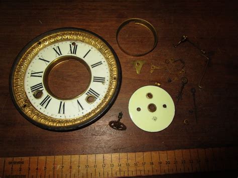 antique clock parts ansonia open escape movement parts  dial hands antique price