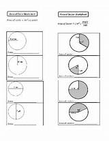 Area Arc Worksheet Length Circumference Geometry Sector Circle Unit Subject sketch template