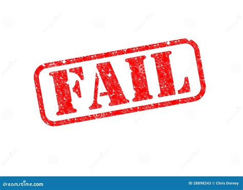 fail stamp stock  image