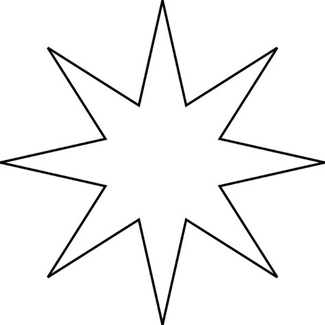 large star template printable clipartsco