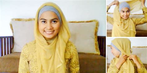 tutorial hijab praktis segi empat untuk kuliah rachmatiia