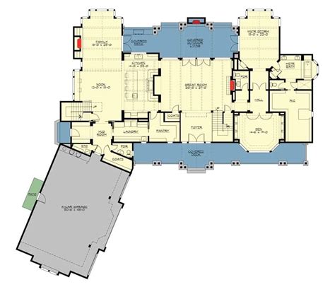 bedroom  story grand craftsman manor floor plan home stratosphere