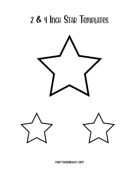 star printable template star template star template