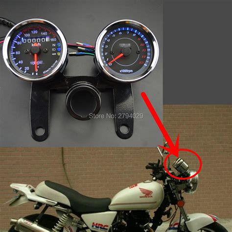 universal motorcycle tachometer speedometer speedo meter tacho gauge odometer indicators turn