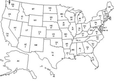 united states outline page coloring pages