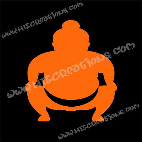 sumo wrestler japanese vinyl decal hts creations
