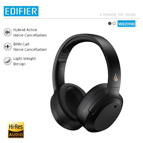 buy edifier wnb anc wireless bluetooth headphone  res audio bluetooth  mm driver type