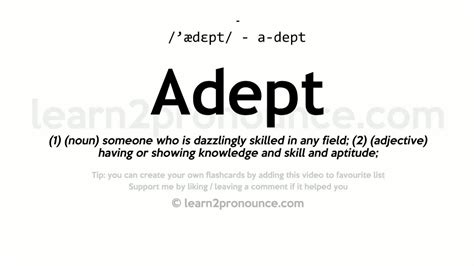 Pronunciation Of Adept Definition Of Adept Youtube