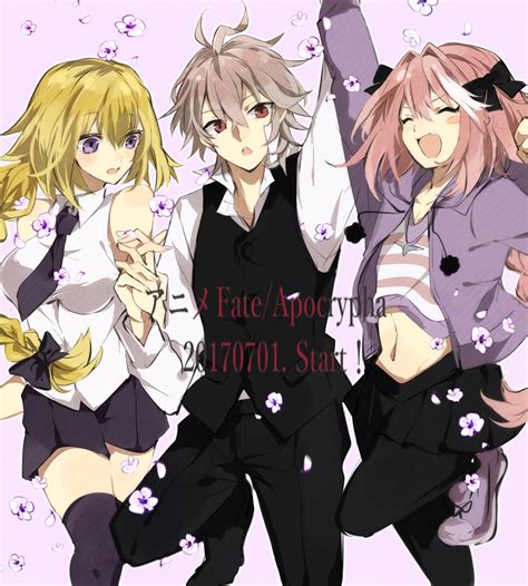 jeanne d arc jeanne d arc astolfo and sieg fate and 1 more drawn