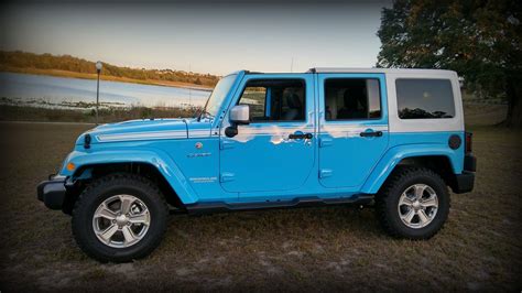 jeep chief  unlimited edition  vivid blue special edition blue jeep dream cars