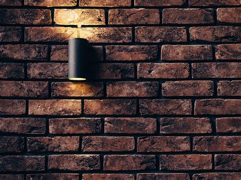 crop hd wallpaper brick wall  sconce lamp grunge