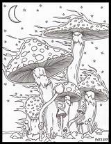 Trippy Psychedelic Adults Stoner Hobbit Fc00 Door Toadstools Sketching sketch template
