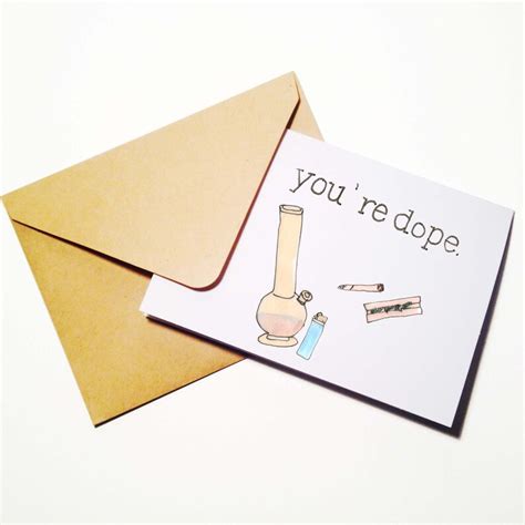 youre dope birthday card etsy
