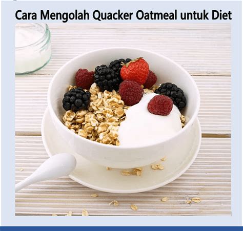 makan quaker instant oatmeal kusnadi