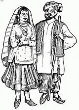 Punjabi Dresses 4to40 sketch template