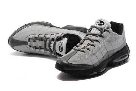Nike Air Max 95 Essential 749766 005 Black Wolf Grey Men Running Shoes