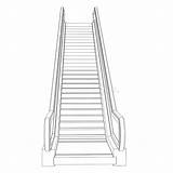 Escalator Cadre Rendent Struttura Rende Schizzo Cavo Vecteur sketch template