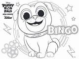 Puppy Pals Coloring Dog Pages Bingo Printable Print sketch template