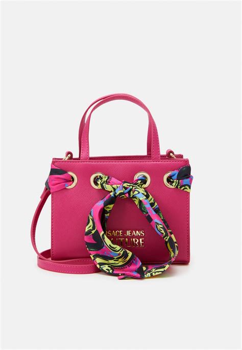 versace jeans couture thelma classic sketch handbag hot pink pink