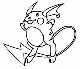 Raichu Pokemon Coloring Pages Chibi Pokémon Drawings Template sketch template