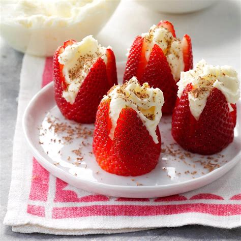 heavenly filled strawberries recipe taste  home
