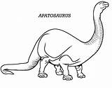 Apatosaurus Tocolor sketch template