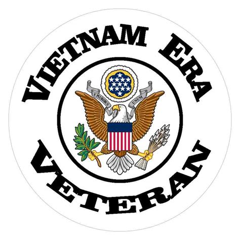 vietnam era veteran circle decal