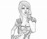 Borderlands Lilith Action Coloring Pages Another sketch template