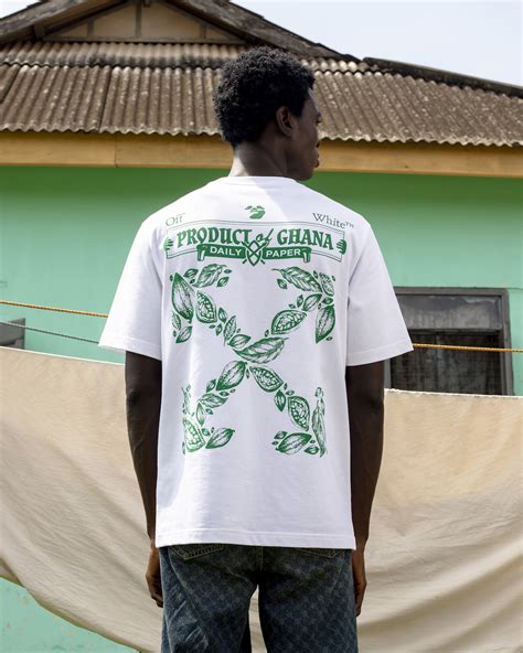 white  daily paper presents product  ghana  shirts overstandard culture creativity