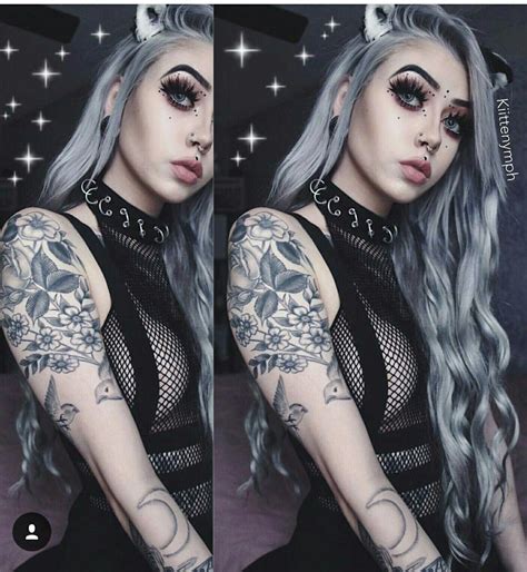 Kittenymph Emofashion Goth Beauty Punk Hair Girl Tattoos