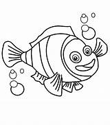 Fish Clown Coloring Bubbles Pages Drawing Color Getcolorings Getdrawings sketch template