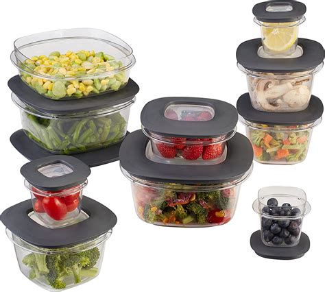 Rubbermaid Premier Easy Find Lids Meal Prep And Food Storage Containers
