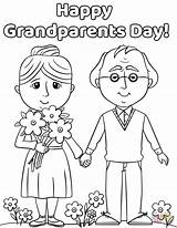 Grandparents Abuelos Crafts Grandparent Grands sketch template