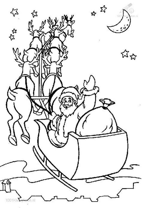 coloring pages  santa   sleigh  getcoloringscom