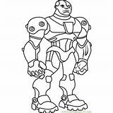 Cyborg Coloringpages101 sketch template