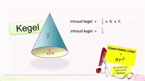 wiskunde inhoud piramide en kegel youtube