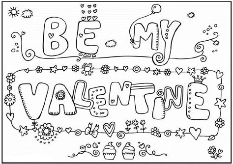 valentine valentine coloring pages valentines day coloring