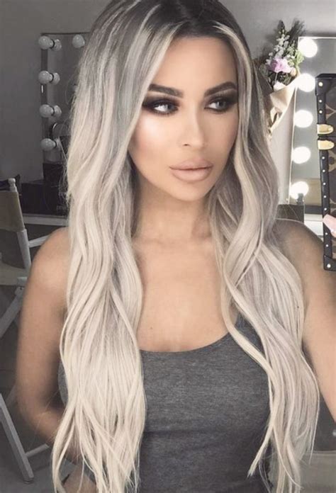 1 60 ivy black roots to platinum blonde balayage ombre tape hair