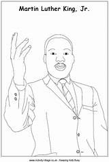 Luther Coloring Mlk Activityvillage sketch template