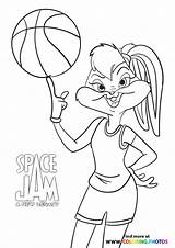 Lola Goon Looney Basketball sketch template