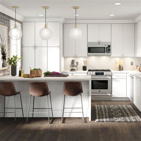 thomasville studio  custom kitchen cabinets shown  modern style hdinstslssh  home depot