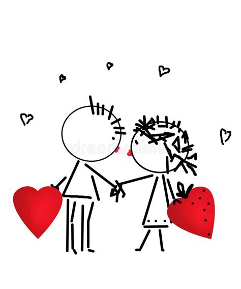 cartoon kiss of love stock illustration illustration of emotional