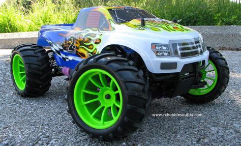 New 1 10 Scale Hsp Radio Control Nitro 4wd Rc Monster Truck Outside Pei